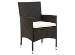 Syfax™ Sedie Da Giardino 2 Pz Con Cuscini In Polyrattan Nere