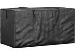 Syfax™ Borse Porta Cuscini Giardino 2Pz Nere 150X75X75 Cm Polietilene