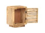 Syfax™ Comodino 40X30X50 Cm In Legno Massello Di Mango Grezzo