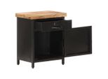 Syfax™ Comodino 40X30X52 Cm In Legno Di Mango Grezzo