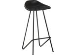 Syfax™ Sgabelli Da Bar 4 Pz Neri In Vera Pelle