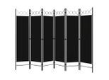 Syfax™ Paravento A 6 Pannelli Nero 240X180 Cm