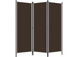 Syfax™ Paravento 3 Pannelli Marrone 150X180 Cm