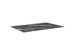 Syfax™ Piano Tavolo Nero 100X62 Cm 8Mm Vetro Temperato Design Marmo
