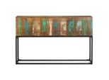 Syfax™ Tavolo Consolle 120X30X75 Cm In Legno Massello Di Recupero