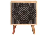 Syfax™ Comodino 40X30X50 Cm In Legno Massello Di Acacia