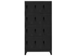 Syfax™ Armadietto Con Serratura Nero 90X45X180 Cm In Acciaio