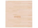 Syfax™ Piano Tavolo Quadrato 70X70X2,5 Cm Massello Rovere Non Trattato