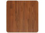 Syfax™ Piano Tavolo Quadrato Marrone Scuro 50X50X2,5Cm Rovere Trattato