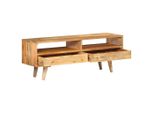 Syfax™ Mobile Porta Tv 110X30X41 Cm In Legno Massello Di Mango