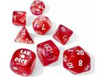 Set Di 7 Cubi Chessex Borealis Passion/Bianco