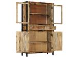 Syfax™ Credenza 100X40X175 Cm In Legno Grezzo Massello Di Mango