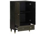 Syfax™ Credenza 60X33X110 Cm In Legno Massello Di Mango