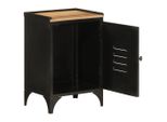 Syfax™ Mobile Da Bagno 40X30X60 Cm In Ferro E Legno Massello Di Mango