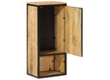 Syfax™ Mobile Da Bagno 40X27X90 Cm In Legno Massello Di Mango E Ferro