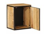 Syfax™ Mobile Da Bagno 40X30X50 Cm In Legno Massello Di Mango E Ferro