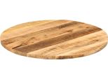 Syfax™ Piano Per Tavolo Ø 70X3,8Cm Rotondo Legno Massello Grezzo Mango