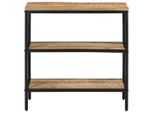 Syfax™ Tavolo Consolle 70X35X70 Cm In Legno Massello Di Mango Grezzo