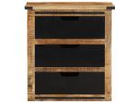 Syfax™ Credenza Con 3 Cassetti 55X35X60 Cm Legno Massello Di Mango