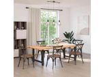 Syfax™ Gambe Per Tavolo Da Pranzo Nere 2 Pz 90X(72-73) Cm In Acciaio