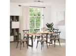 Syfax™ Gambe Per Tavolo Da Pranzo A Forma Di U 2 Pz In Acciaio Naturale 60X(72-73) Cm