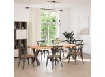 Syfax™ Gambe Per Tavolo Da Pranzo A Forma Di X 3 Pz In Acciaio Naturale 70X(72-73) Cm