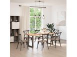 Syfax™ Gambe Per Tavolo Da Pranzo A Forma Di U 2 Pz In Acciaio Naturale 70X(72-73) Cm