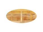 Syfax™ Piano Tavolo 110X40X2,5 Cm Ovale In Legno Massello Di Mango