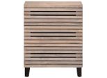 Syfax™ Credenza Bianca 60X34X75 Cm In Legno Massello Di Mango