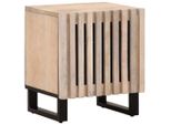 Syfax™ Comodini 2Pz 40X34X46 Cm In Legno Massello Di Mango Sbiancato