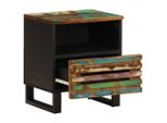 Syfax™ Comodino 40X34X46 Cm In Legno Massello Di Recupero
