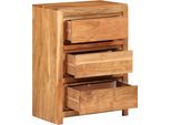 Syfax™ Cassettiera 55X33X75 Cm In Legno Massello Di Acacia