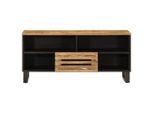 Syfax™ Mobile Porta Tv 100X34X46 Cm In Massello Di Mango Grezzo