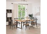 Syfax™ Gambe Per Tavolo Da Pranzo A Forma Di U 2 Pz In Acciaio Naturale 100X(72-73) Cm