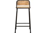 Syfax™ Sgabelli Da Bar 2 Pz 46X35,5X80 Cm Legno Massello Grezzo Mango