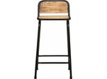 Syfax™ Sgabelli Da Bar 4 Pz 46X35,5X80 Cm Legno Massello Grezzo Mango