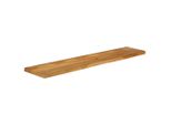 Syfax™ Piano Tavolo Bordi Vivi 160X20X3,8Cm In Legno Massello Di Mango