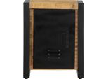 Syfax™ Comodino 40X30X51 Cm In Legno Grezzo Massello Di Mango
