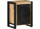 Syfax™ Comodini 2 Pz In Legno Massello Di Mango Grezzo