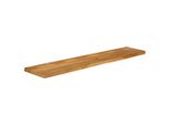 Syfax™ Piano Tavolo Bordi Vivi 180X30X3,8Cm In Legno Massello Di Mango