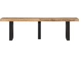 Syfax™ Panca 160 Cm In Legno Massello Di Mango Grezzo E Acciaio