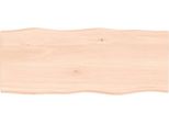 Syfax™ Piano Per Tavolo 100X40X2 Cm In Rovere Non Trattato Bordi Vivi