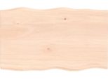 Syfax™ Piano Per Tavolo 100X60X2 Cm In Rovere Non Trattato Bordi Vivi