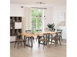 Syfax™ Gambe Per Tavolo Da Pranzo A Forma Di U 3 Pz Antracite 100X(72-73) Cm Acciaio