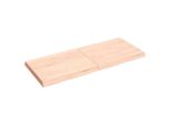 Syfax™ Piano Per Tavolo 120X50X(2-6) Cm Rovere Non Trattato Bordi Vivi
