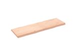 Syfax™ Piano Per Tavolo 160X50X(2-6) Cm Rovere Non Trattato Bordi Vivi
