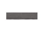 Syfax™ Ripiano Marrone Scuro 220X50X(2-4) Cm Massello Rovere Trattato