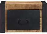Syfax™ Comodino 40X35X25 Cm In Legno Grezzo Massello Di Mango