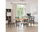 Syfax™ Gambe Per Tavolo Da Pranzo In Acciaio Naturale 2 Pz 60X(72-73) Cm Acciaio