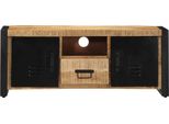 Syfax™ Mobile Porta Tv 100X30X40 Cm In Legno Massello Di Mango Grezzo